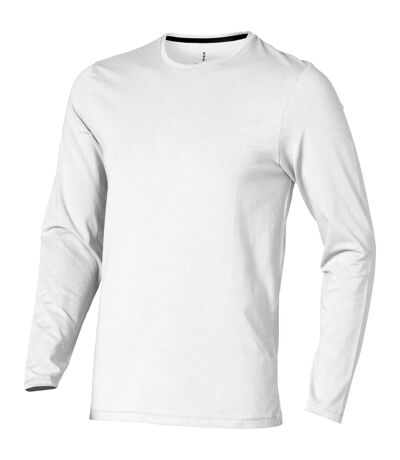Elevate Mens Ponoka Long Sleeve T-Shirt (White)