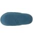 Isotoner Chaussons Mules ouvertes femme velours semelle bloup xtra confort-4