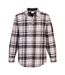 Portwest Mens Checked Work Shirt (Brown)