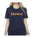 Disney Womens/Ladies Winnie The Pooh Stretching Cotton Boyfriend T-Shirt (Bleu marine) - UTBI47464-3
