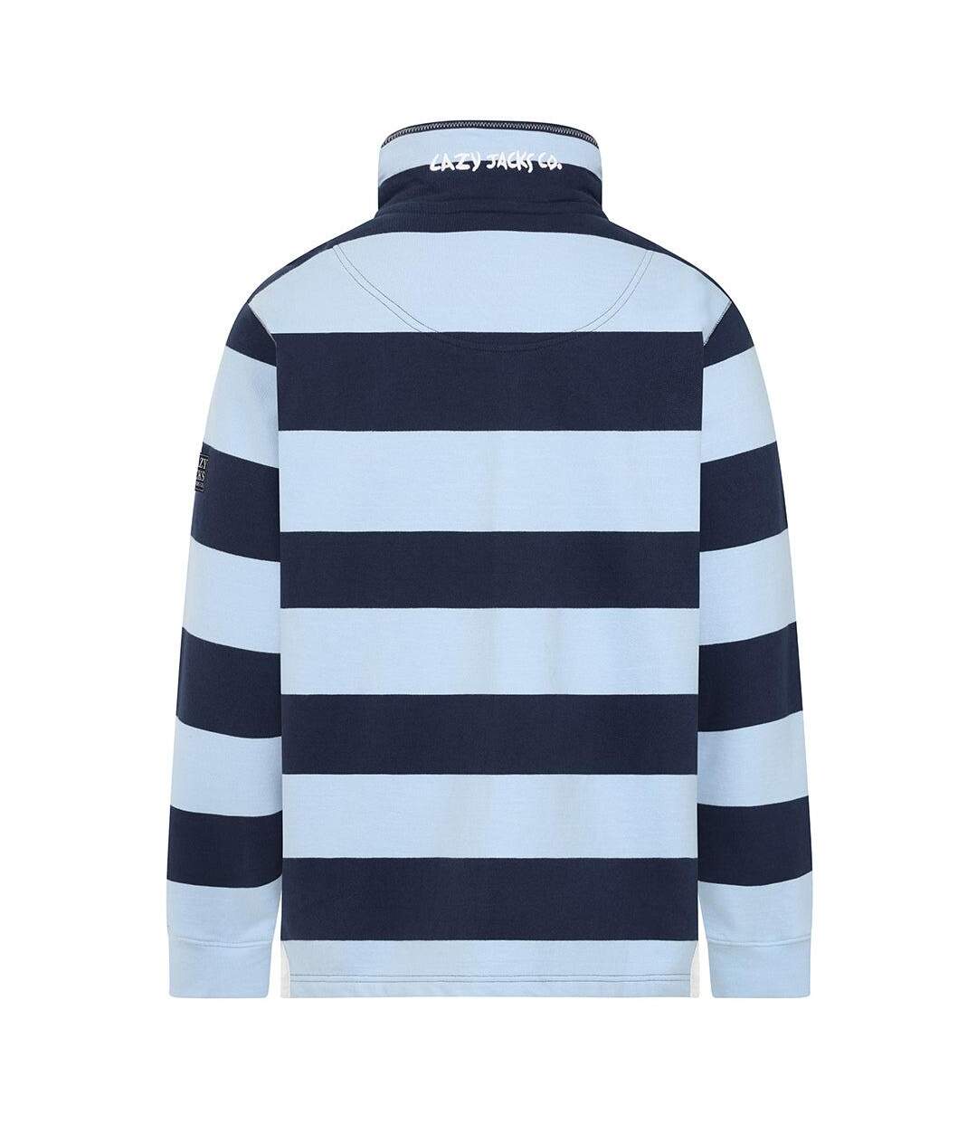 Sweat Motif/style Rayé Homme Ciel Lazy Jacks-4