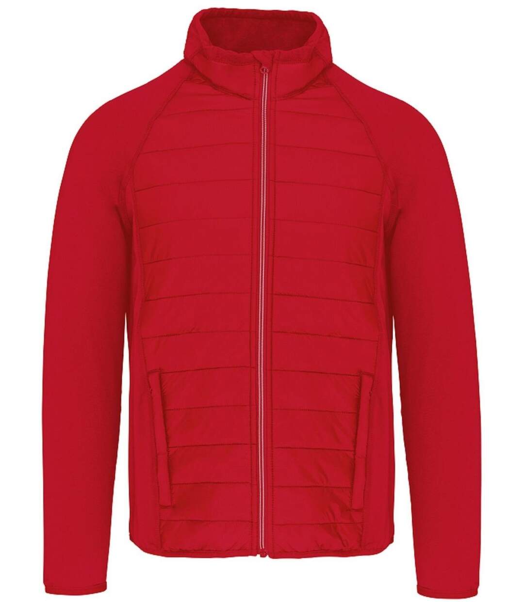 Veste sport bi-matière - Unisexe - PA233 - rouge-2