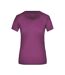 T-shirt Active Femme Violet James And Nicholson-1