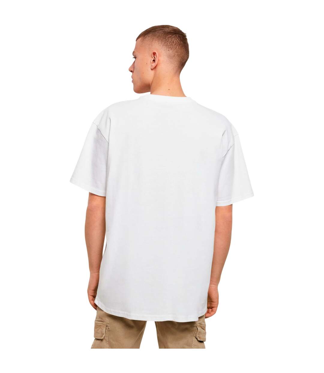 Mens The Skateboard Magazin Logo Oversized T-shirt Blanc MerchCode-3