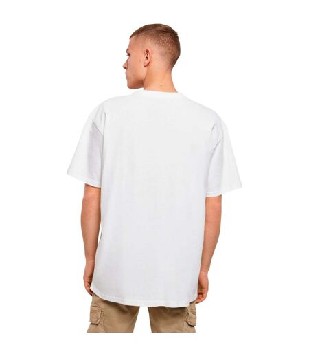 Mens The Skateboard Magazin Logo Oversized T-shirt Blanc MerchCode