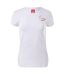 T-shirt Poland Fan Femme Blanc Rouge Huari-1