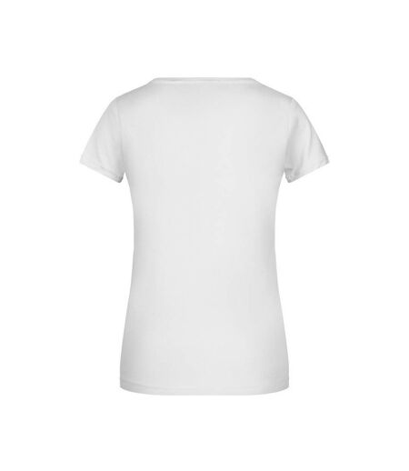 T-shirt Basic Femme Blanc James And Nicholson