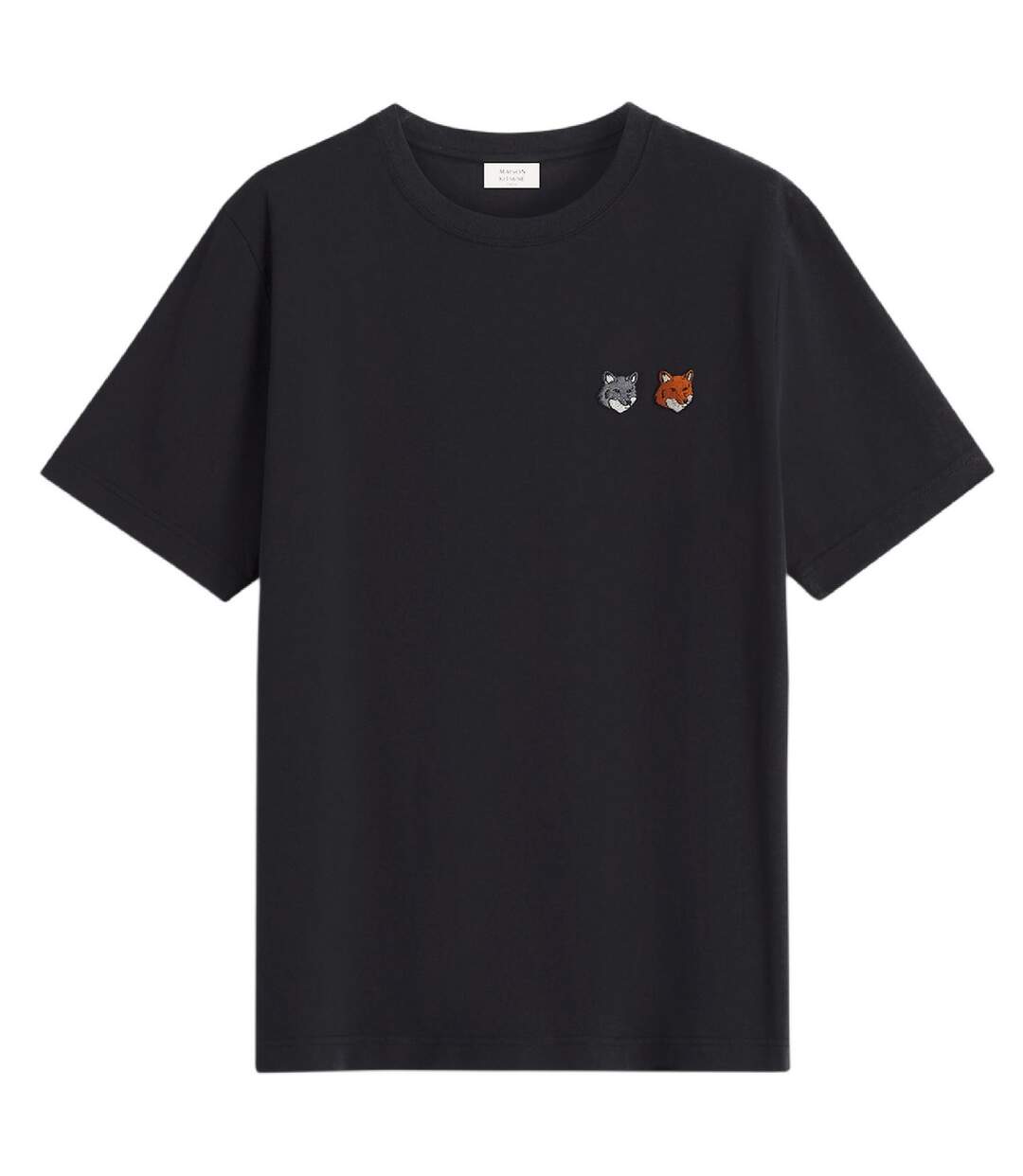 T-shirt Double Fox Homme Anthracite Maison Kitsuné-2