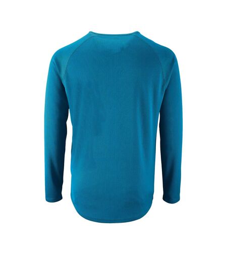 SOLS Mens Sporty Long Sleeve Performance T-Shirt (Aqua) - UTPC2903