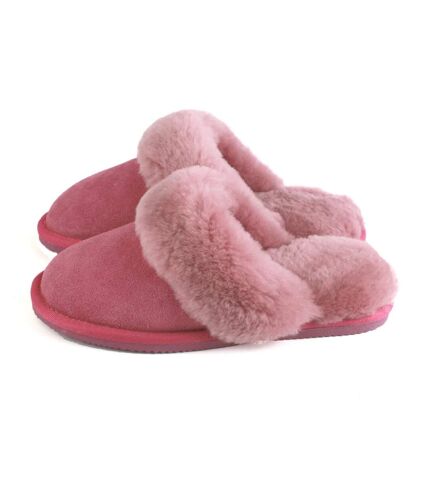 Eastern Counties Leather Womens/Ladies Grace Sheepskin Slippers (Pink) - UTEL378