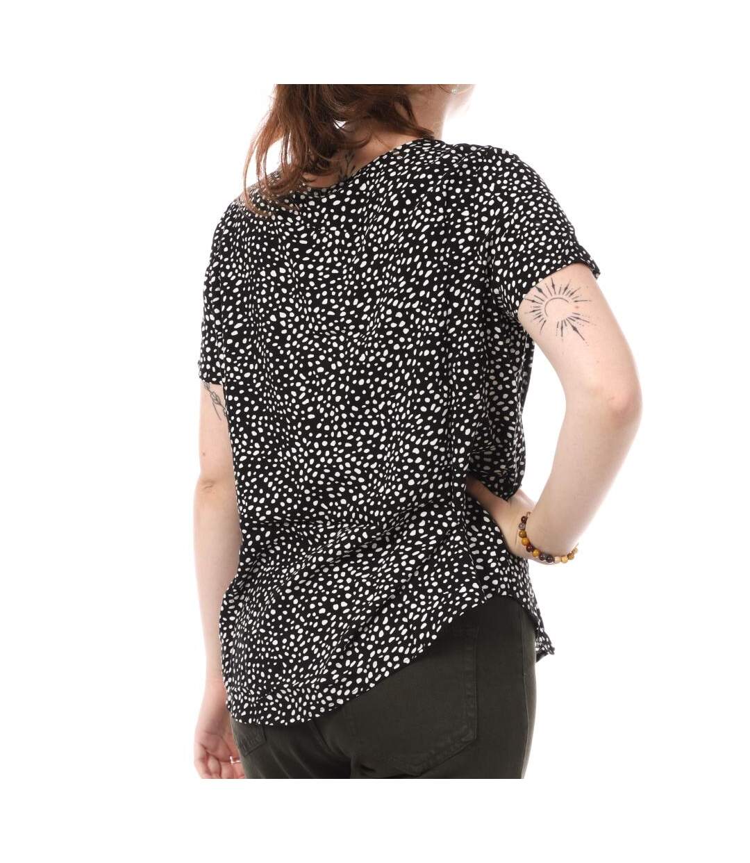 Blouse Noire à Motifs Femme Vero Moda Easy Joy - L