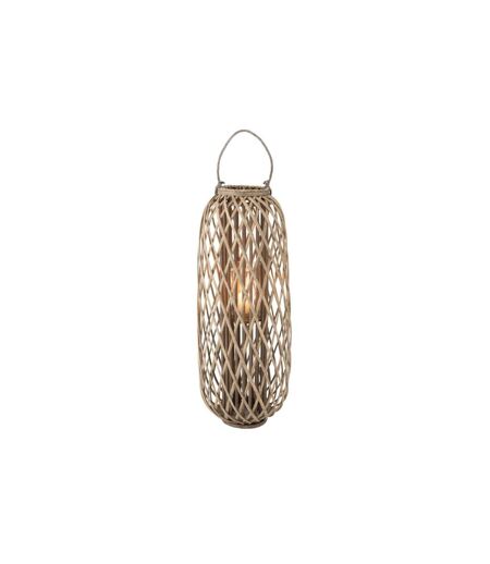 Lanterne Design en Bois Willow 96cm Gris