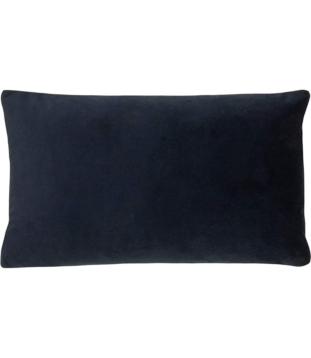 Sunningdale velvet rectangular cushion cover 30cm x 50cm midnight Evans Lichfield