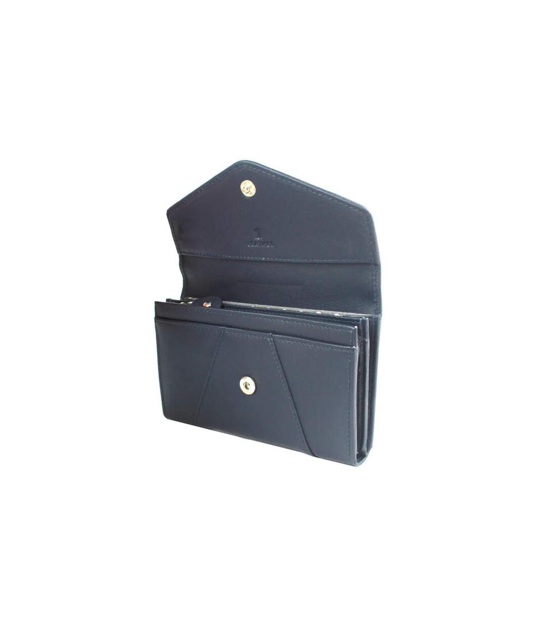 Camille Envelope Leather Purse One Size Navy Eastern Counties Leather-4