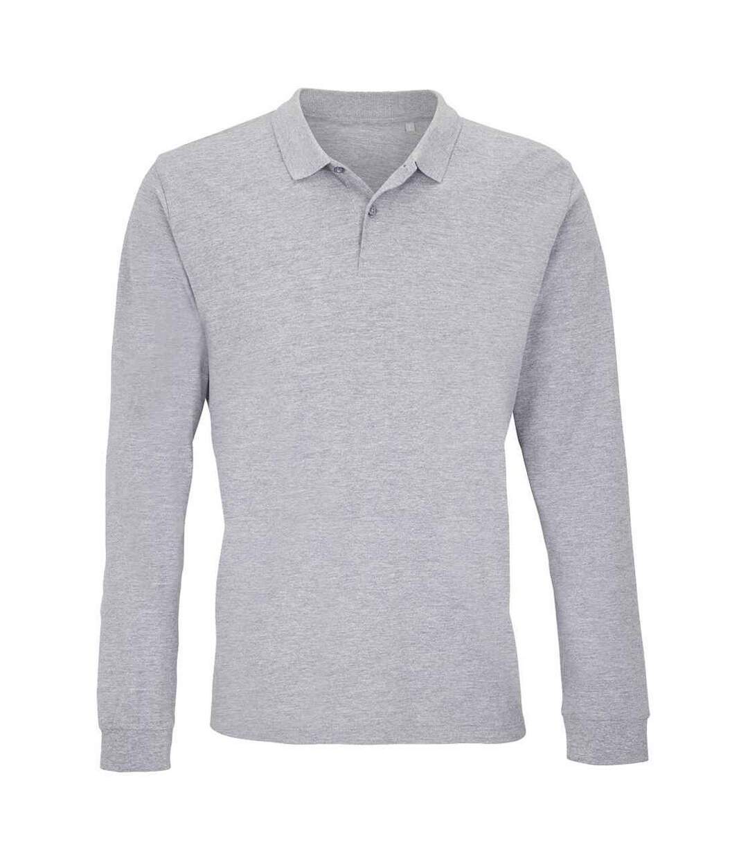 Polo planet adulte gris chiné SOLS