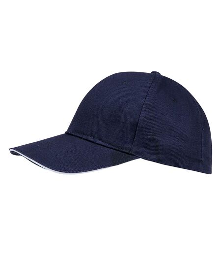 SOLS Unisex Buffalo 6 Panel Baseball Cap (French Navy/White) - UTPC372