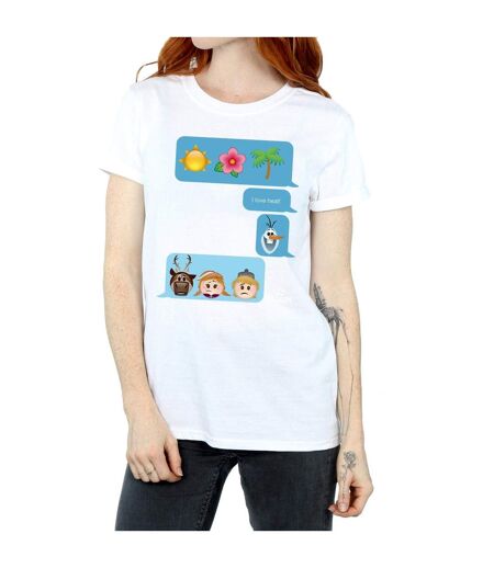 Disney - T-shirt FROZEN LOVE HEAT - Femme (Blanc) - UTBI24648