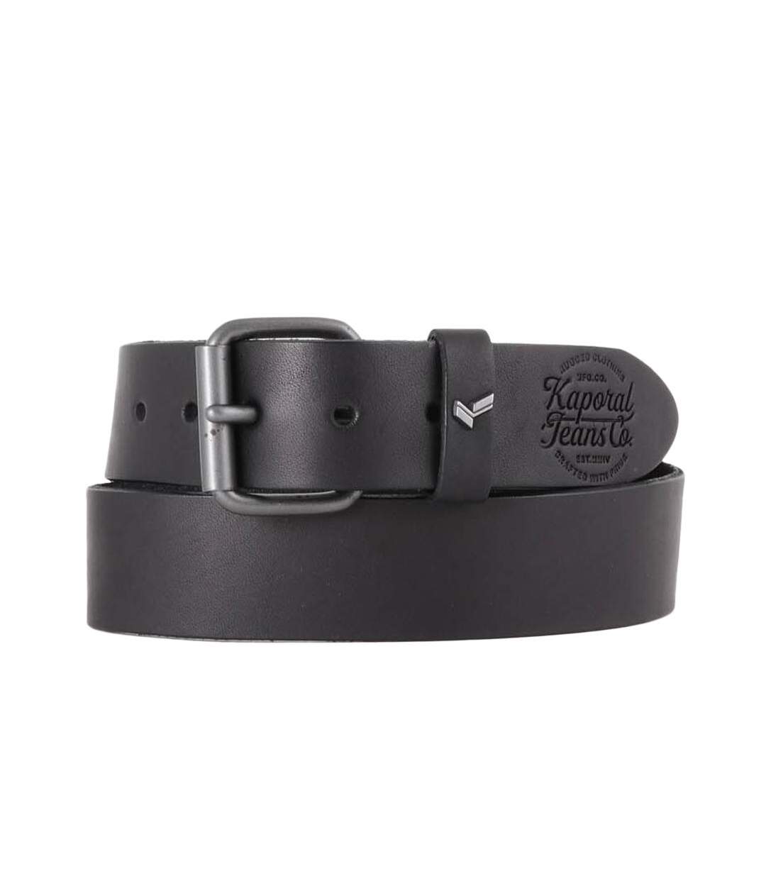 Ceinture cuir noir homme kaporal heber-1