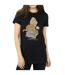 Disney Princess - T-shirt BELLE FILLED SILHOUETTE - Femme (Noir) - UTBI42569
