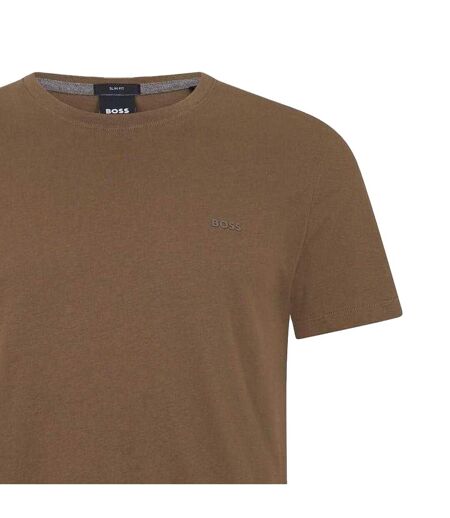 T-shirt Tessler Homme Marron Kaki Boss