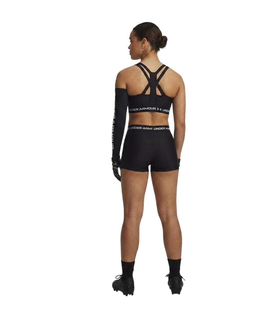 Womens/ladies Heatgear Shorts Black Under Armour-3
