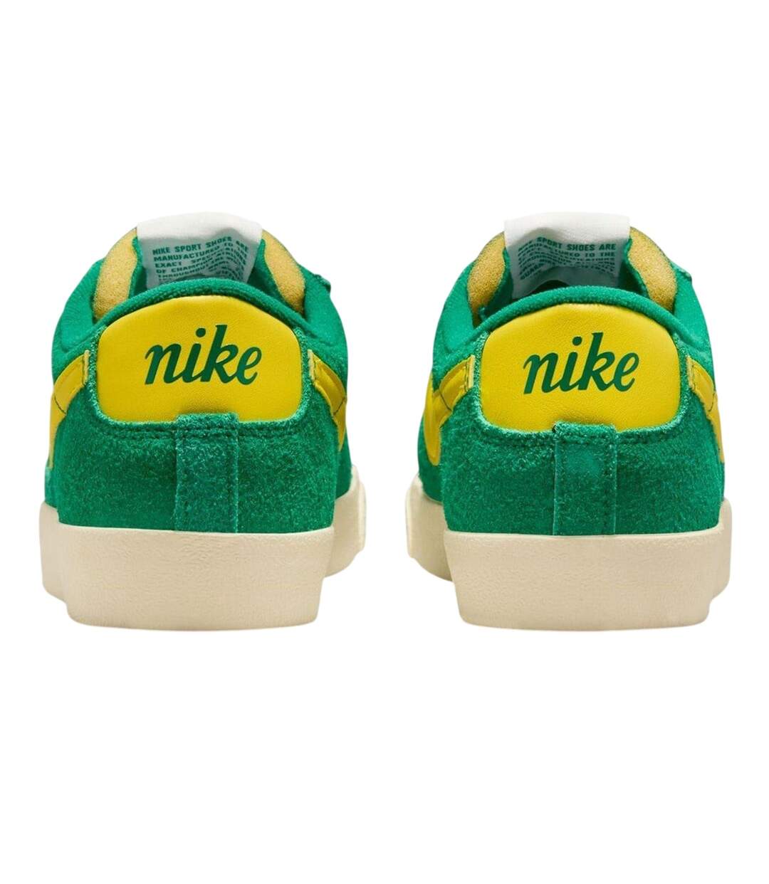 Baskets Motif/style Large Blazer Femme Vert Jaune Blanc Nike-2