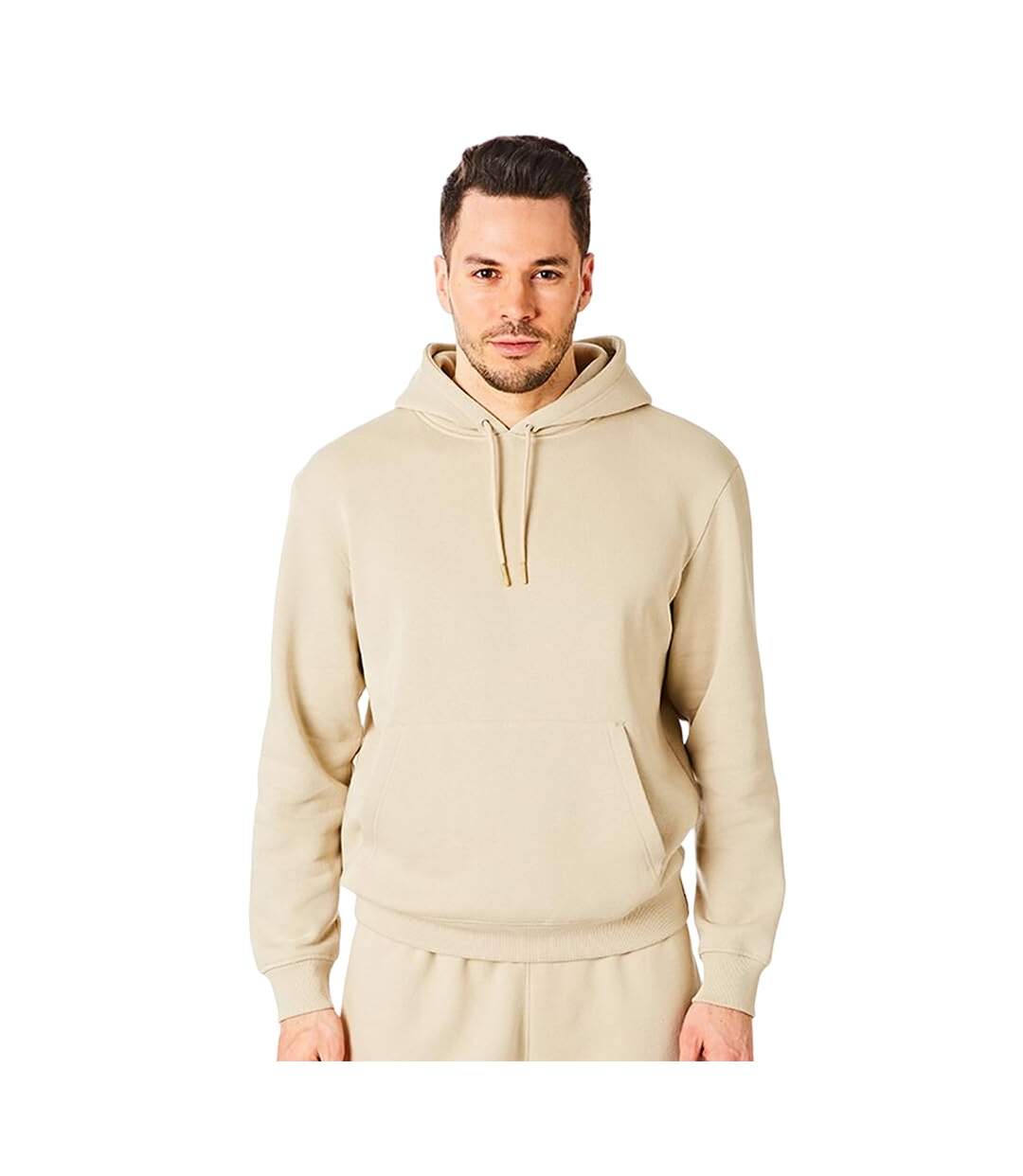 Mens pull over hoodie sand RIPT Essentials-1