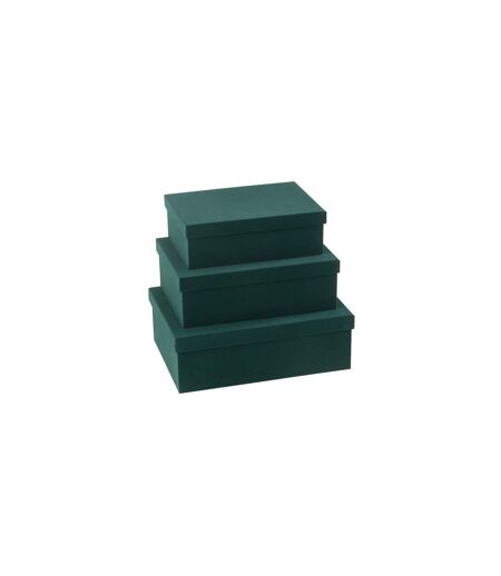 Lot de 3 Boîtes de Rangement Vaughn 36cm Vert