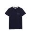 Womens/ladies embroidered cotton crew neck t-shirt blue Lacoste-1