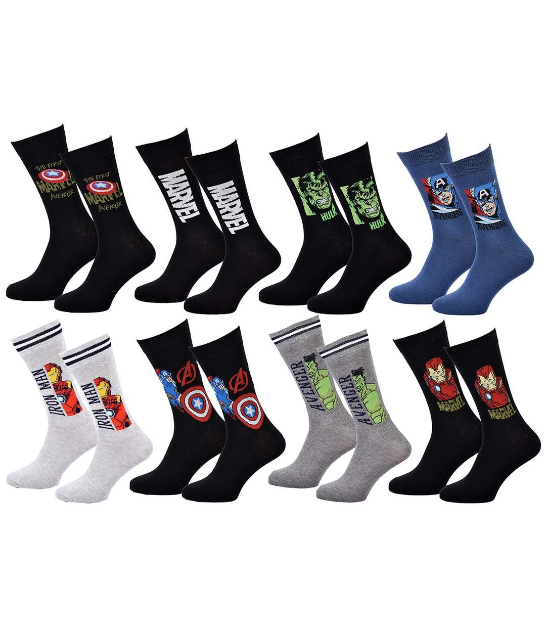 Chaussettes AVENGERS Pack de 8 Paires-1