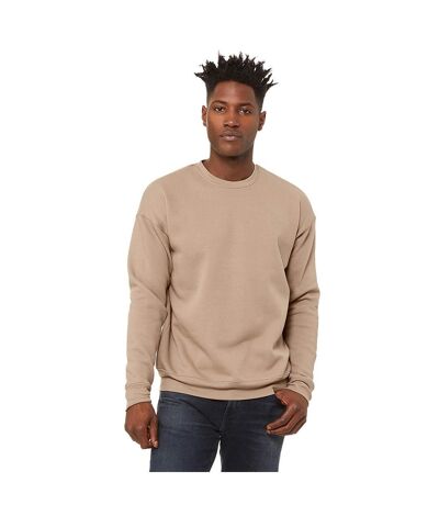 Unisex Adult Fleece Drop Shoulder Sweatshirt Tan Bella + Canvas