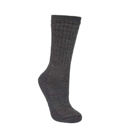 Trespass Mens Stroller Merino Wool Hiking Boot Socks (1 Pair) (Black Marl) - UTTP320