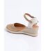 Espadrilles compensées cuir semelles corde-2