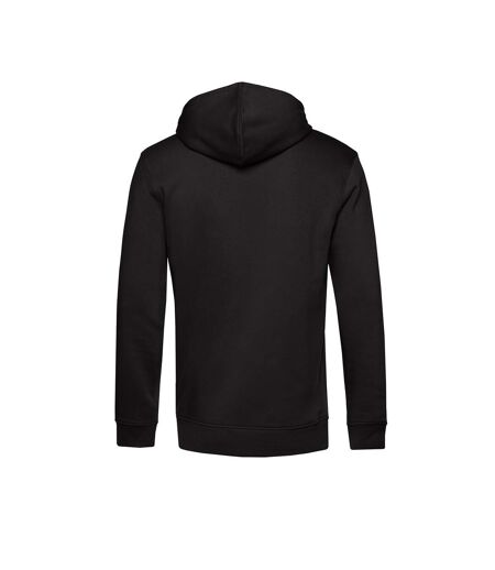 B&C Mens Organic Hooded Sweater (Black Pure)