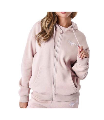 Sweat Zippé Rose Femme Project X Paris Basic Full Logo - M