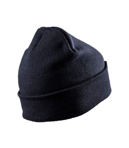 Unisex adult thinsulate printer patch beanie navy Result Winter Essentials