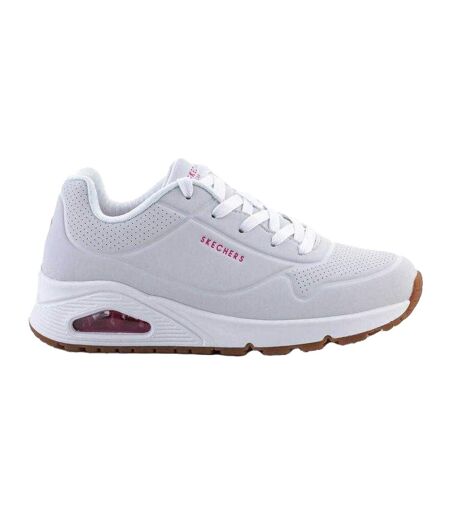 Baskets Motif/style Logo Uno Stand On Air Femme Blanc Skechers