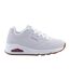 Baskets Motif/style Logo Uno Stand On Air Femme Blanc Skechers-1