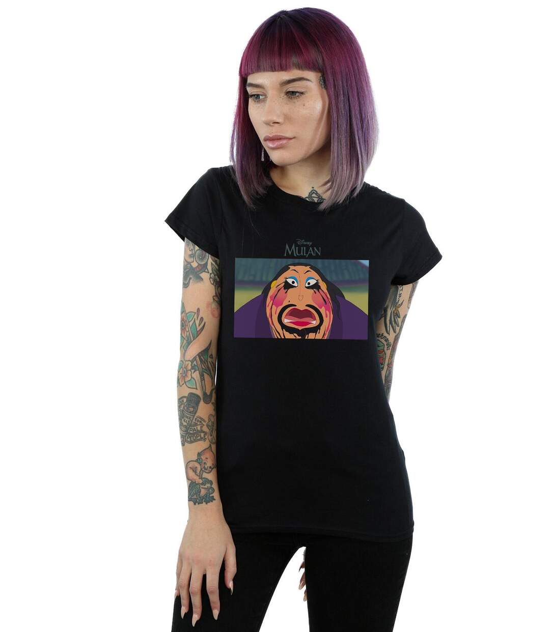 Disney - T-shirt MULAN THE MATCHMAKER - Femme (Noir) - UTBI16073-2