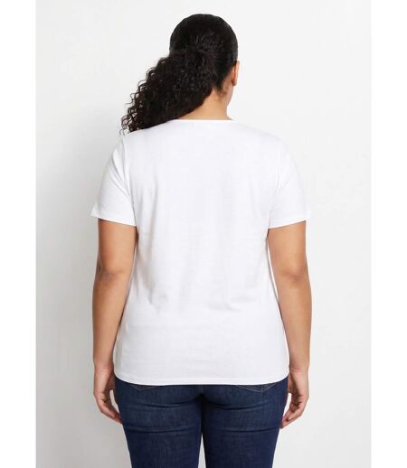 T-shirt jersey coton fantaisie cloutée