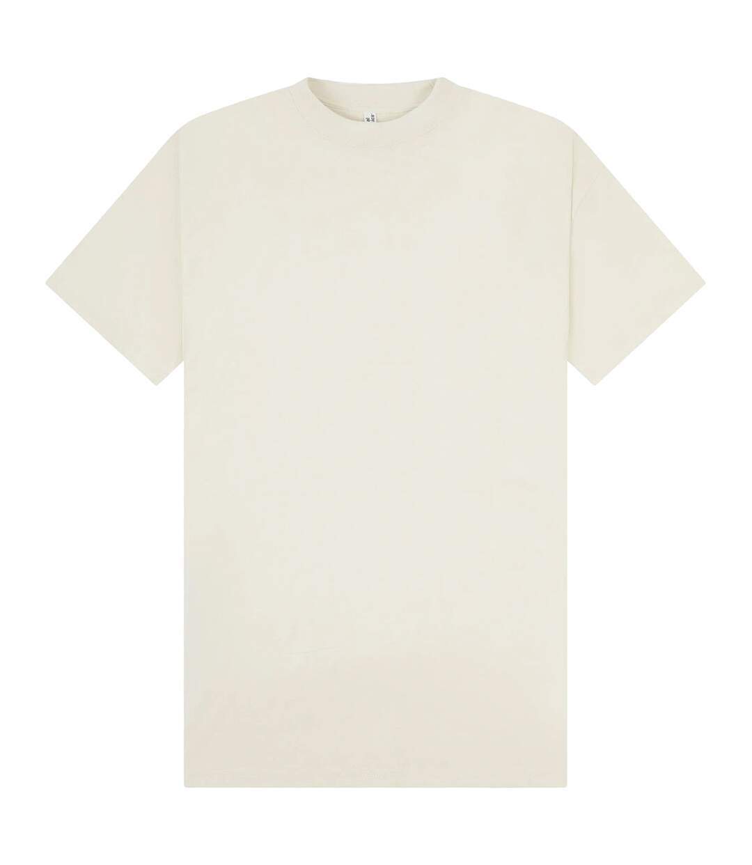 Unisex adult combed ringspun cotton tall oversized t-shirt ecru Casual Classics-1