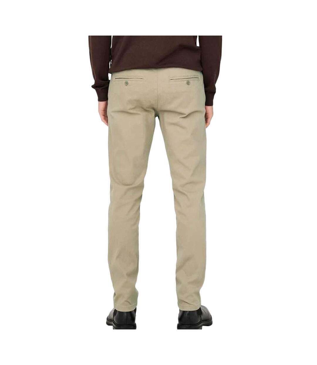 Pantalon Chino Beige Homme Only & Sons Mark Pete - W31-L32-2