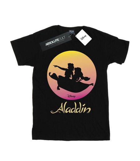Disney - T-shirt ALADDIN FLYING SUNSET - Femme (Noir) - UTBI18084