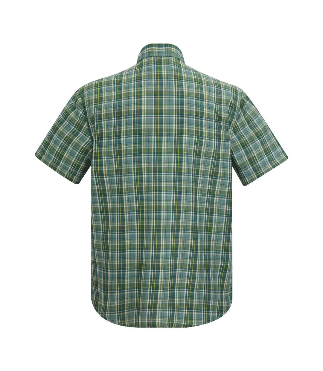 Chemise Manches Courtes Motif/style À Carreaux Mindano Homme Bleu Clair Regatta-3