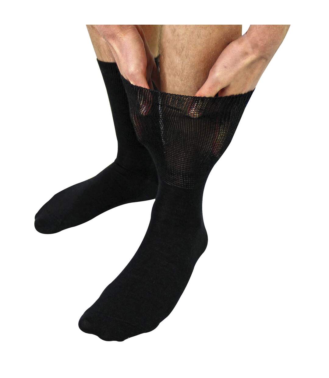 Ladies Mens Wool Oedema Socks for Swollen Feet & Circulation Support-1
