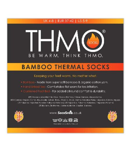3 Pack Unisex Bamboo Thermal Socks for Winter