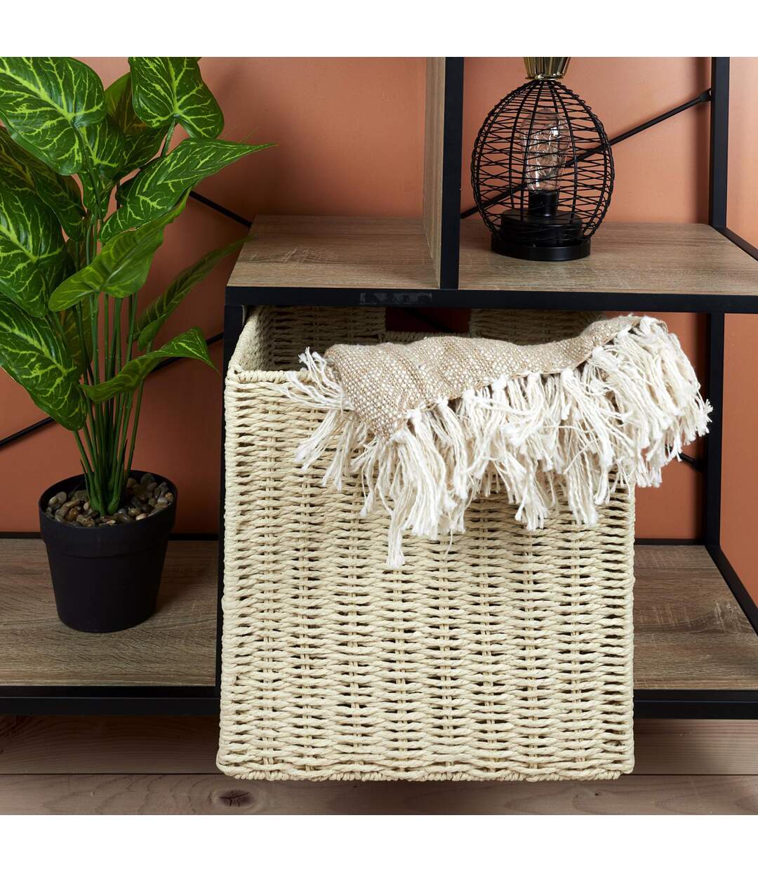 Cube de rangement NATURAL BRAID-3