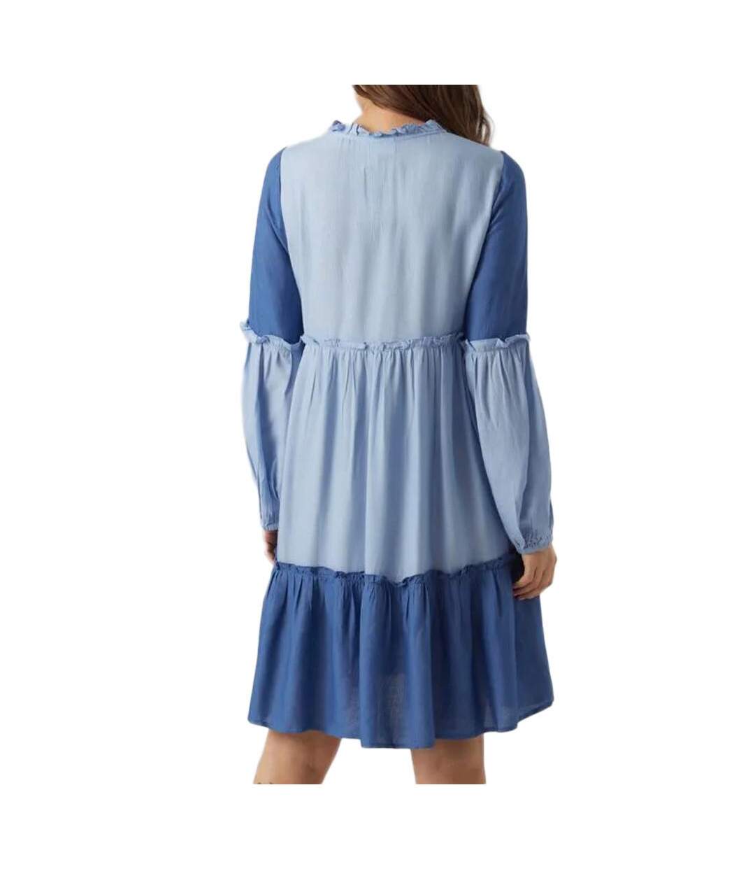 Robe bleu femme mamalicious mlzigga-2