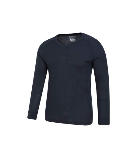 Mountain Warehouse Mens Talus V Neck Thermal Top (Navy)