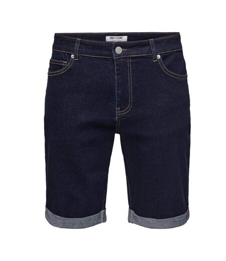 Short en jean marine homme only & sons ply